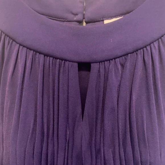 Purple sleeveless high-low dress by Sangria, size 10, built-in … - Picture 2 of 12